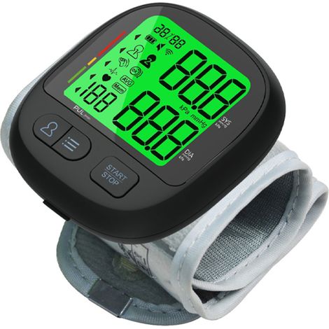 Tensiomètre de poignet - Mesure précise en temps réel - Détection de la fréquence cardiaque - Appareil portable