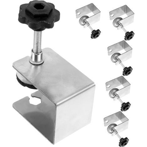 6 Pinces C Tôle Galvanisée – pour Fixation, Installation Panneaux Meubles – Menuiserie (1/4)