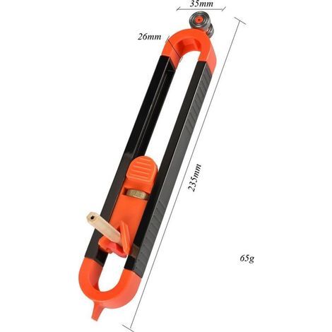 Jauge de Contour Réglable avec Serrure pour Copier Précisément des Formes Irrégulières en Bois, Règle de Traçage avec Crayon (1/3)