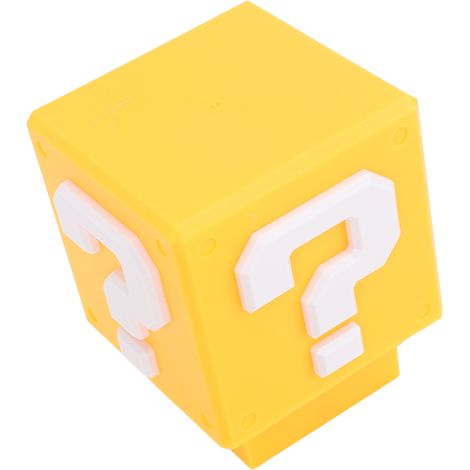 Veilleuse Super Question avec bloc LED, son simulé et lampe de chevet compacte rechargeable USB, idéale pour les chambres de garçons et de filles. (1/5)