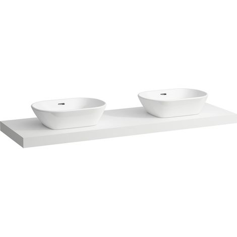 LAUFEN LANI Plan de toilette, découpe à gauche et à droite,