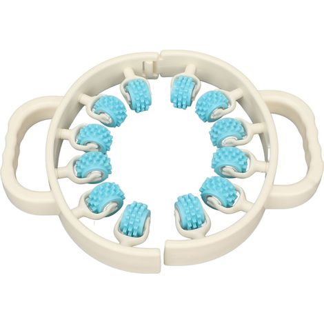 Appareil de massage circulaire pour les jambes avec rouleaux de massage pour détendre les muscles, yoga, fitness, amincissement des jambes, usage domestique, bleu ciel (1/5)