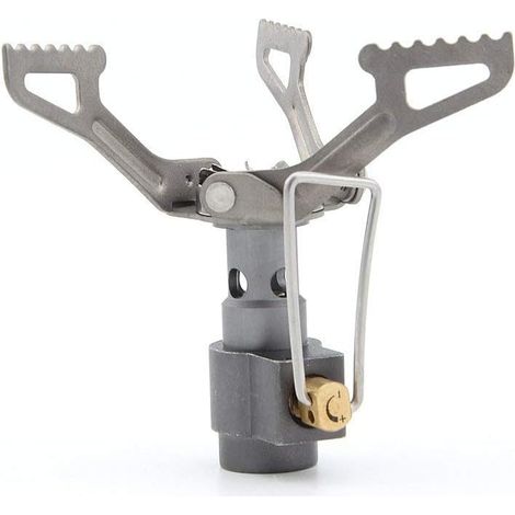 BRS-3000T Folding Burner Titanium Outdoor High Fire Small Gas Stove Mini Pocket Burner (1/5)