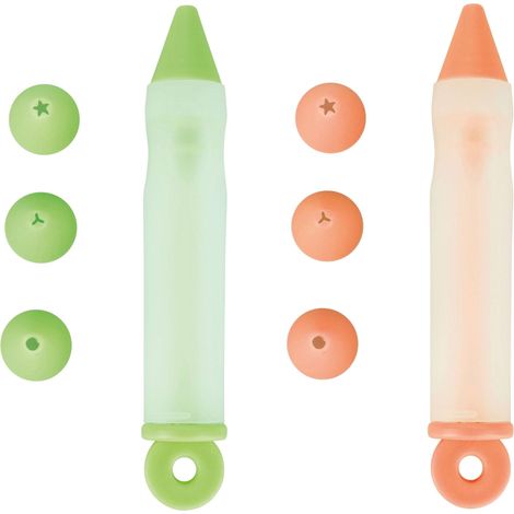 SIRINGA PER DECORARE IN SILICONE 2 COLORI ASSORTITI (1/5)