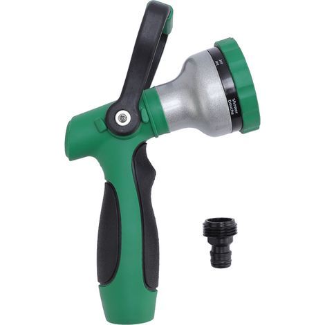 Garden hose nozzle, robust spray, high pressure, multifunctional watering models (1/5)