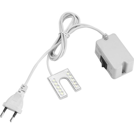 Lampe LED flexible à col de cygne avec base magnétique pour machine à coudre 110-265 V