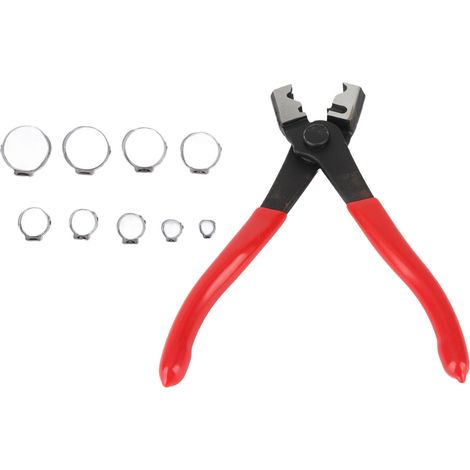 Lot de 80 colliers à oreille unique en acier inoxydable avec pinces à colliers (1/5)