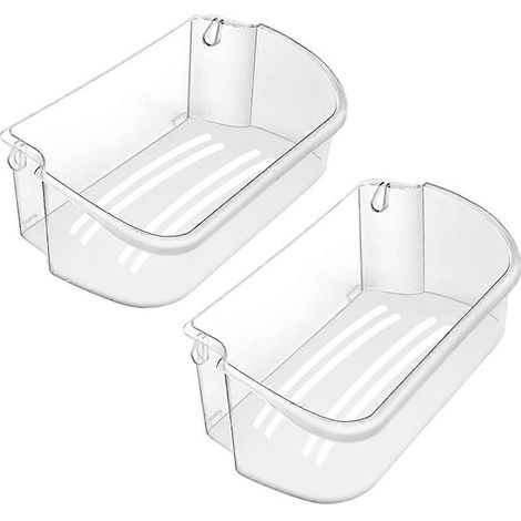 Lot de 2 bacs de porte de réfrigérateur de rechange 240356402, compatibles avec les pièces de rechange pour étagères de porte de réfrigérateur Frigidaire (1/5)