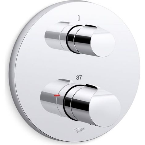 Kohler Avid Modulo Thermostatic Shower Valve + Trim With Avid Handles Chrome