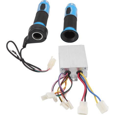 Variateur de vitesse DC12V 500W pour moteur à balais, avec poignée d'accélérateur, compatible moto électrique, vélo, tricycle et scooter. (1/5)
