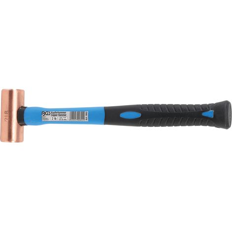 BGS Marteau en cuivre manche en fibre de verre Ø 35 mm 907 g (2 lb) - tête - 892 (1/4)