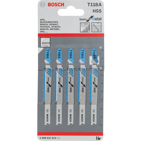 BOSCH-A 5 LAME T 118 A P/SEGHETTO ALTERNATIVO