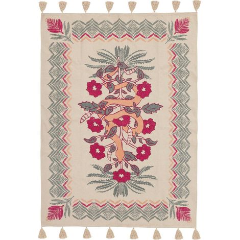 Tapis Wild coton tufté vert céladon 120x170cm - Atmosphera créateur d'intérieur (1/4)