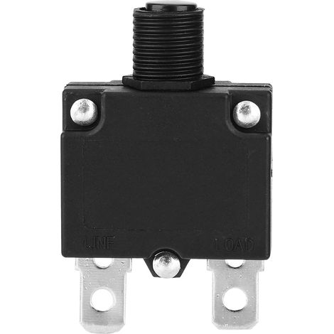 10 Stück Überlastschutz-Leistungsschalter mit wasserdichter Kappe 125/250 V AC 32 V DC (10 A) (1/5)