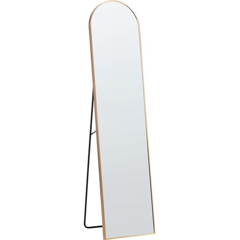 Espejo de pie 36x150 cm marco ovalado cuerpo entero dorado Bagnolet