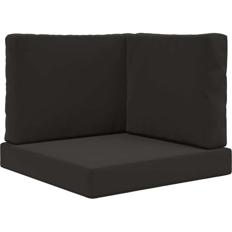 Maison Exclusive - Sofakissen für draußen 3 pcs Schwarz Polyester