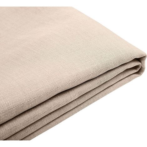 Fodera per Letto in Tessuto Beige Poliestere Lavabile 160 x 200 cm Fitou (1/5)