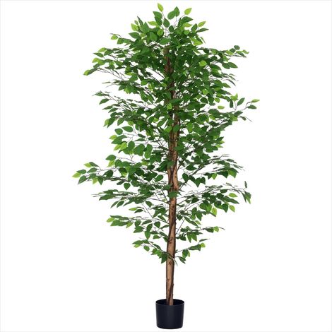 Plante artificielle Ficus artificiel réaliste 180 cm avec pot (1/5)