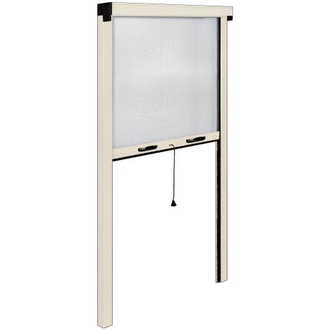 Moustiquaire IRS-CE aluminium ivoire 140x250 cm verticale pour balcons balcons