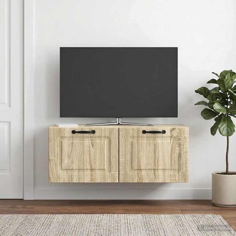 vidaXL Wall-Mounted TV Cabinet Sonoma Oak 78.5 x 31 x 30 cm (1/5)