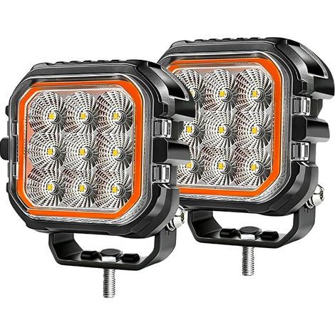 Luz de trabajo, foco/proyector, diseño impermeable, luz cuadrada de 4 pulgadas. (1/2)