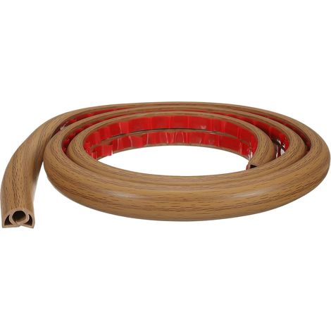 Cache-Câble de Sol de 4 Pieds W0.3 x H0.3 Canal Intérieur en PVC pour Cacher Les Câbles d'Extension, Protège-Câbles pour Éviter Les Trébuchements, Gestion des Câbles, Jaune (1/5)