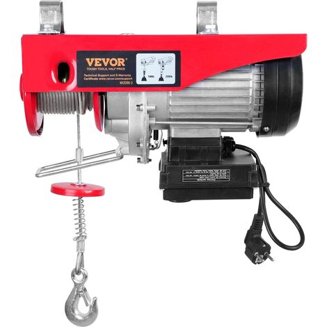 Treuil électrique 2200 lb avec télécommande sans fil, cric de levage portable 1600 W 220 V, câble métallique robuste (1/5)