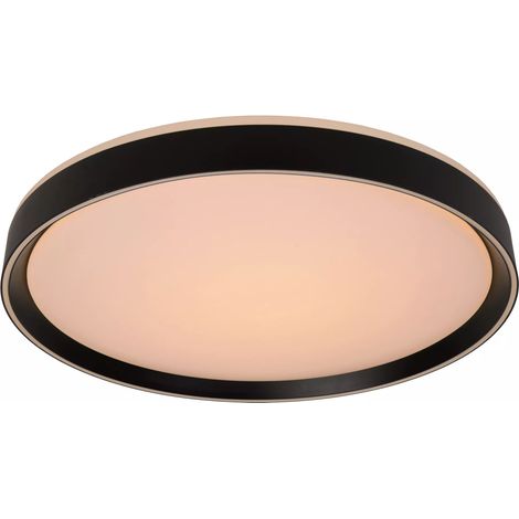 Plafoniera LED Lucide Nuria 30cm 18W nera dimmer 2700K (1/3)