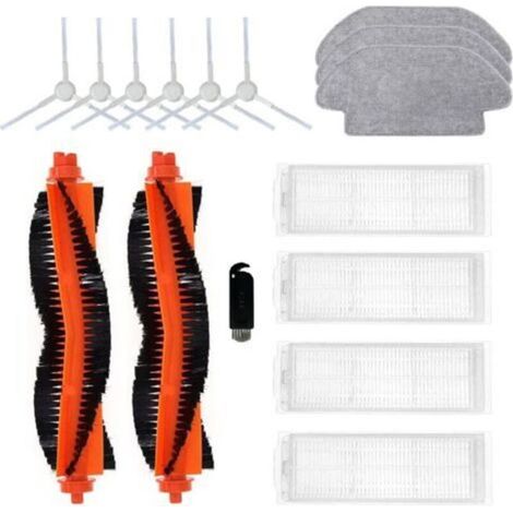 Kit di accessori di ricambio (15 pezzi) per Mi Robot Vacuum Cleaner 2S e Mi Robot Vacuum Mop P: 2 spazzole principali, 4 filtri, 6 spazzole laterali e 3 panni per la pulizia.