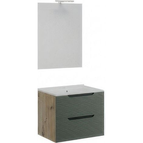 MOBILE BAGNO COMFORT 2C DOGATO 60 ROV/VERDE SAL