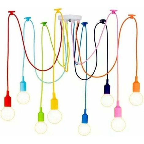 Coul déesse fl lustre dispersé longue araignée lampe personnalité mode lampe décorative lampe de restaurant