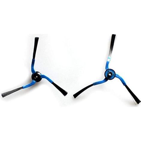 Paire de brosses latérales de rechange pour aspirateur robot Samsung Navibot - 2 pièces, Noir/Bleu (1/5)