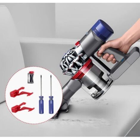 Gachette pour Dyson V11 V10 Bouton Interrupteur à Gâchette Dyson V10 Bouton Rouge Dyson Outil de Réparation de Bouton pour Aspirateur V10 V11 2 Interrupteurs 1 Support d'interrupteur et 2 Tournevis