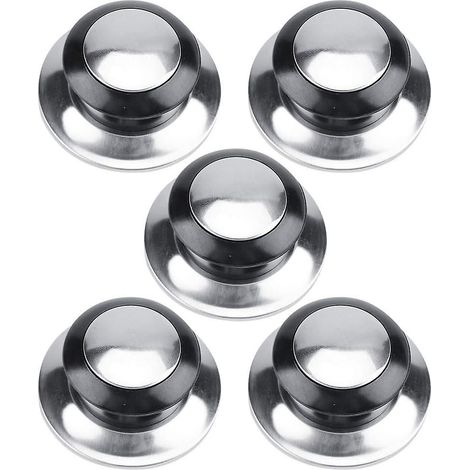 Lot de 5 couvercles de poêles à frire résistants à la chaleur, avec poignée de levage et bouton de rechange pour la cuisine. Pièces détachées pour la cuisine à domicile. (1/5)