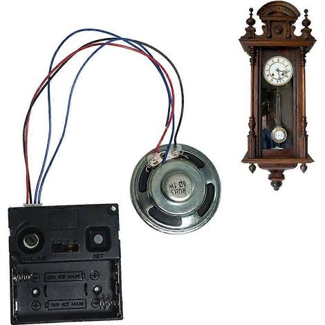 Horloge décorative à quartz avec haut-parleurs pour différents réglages (1/4)