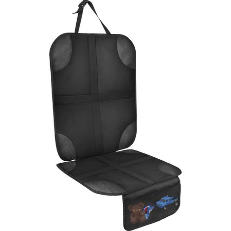 Protection de siège voiture pour enfant et chien, imperméable et antidérapante avec 2 poches de rangement (1/5)