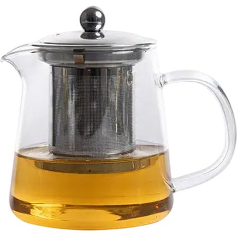 théière en verre borosilicate haute résistance à la chaleur, doublure en verre, théière en verre antidéflagrante, passoire en acier inoxydable 304, service à thé (1/5)