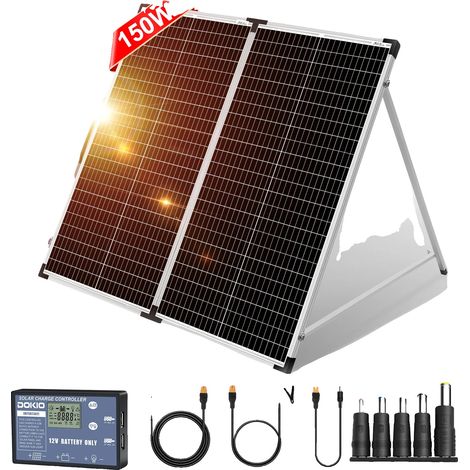 Panneau Solaire Pliable, 160W de Puissance, Design Portable Léger (1/2)
