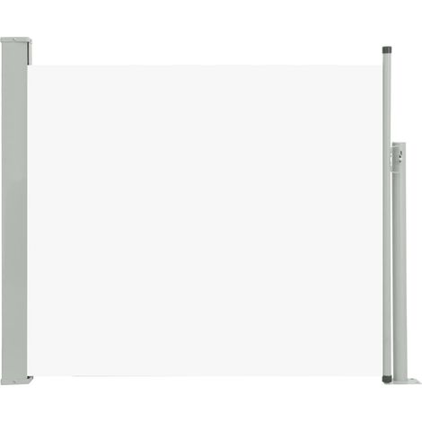 Toldo lateral retráctil/protección solar para patio jardín terraza balcón 100 x 300 cm color crema 020007182