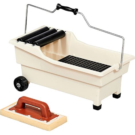 RAIMONDI --VASCHETTA LAVAGGIO "PULIRAPID" LT.20 KIT GRIGLIA 3 RULLI E 1 FRATTONE (1/4)