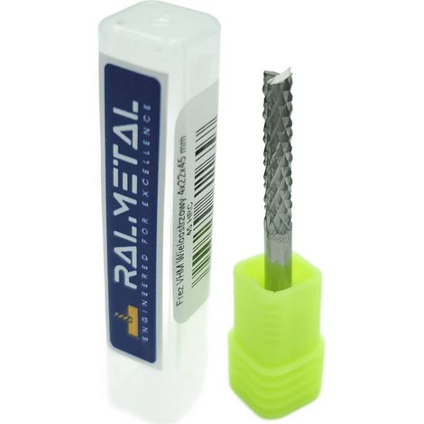 Fresa de diamante multicanal para PCB VHM 4 x 22 x 45 (1/4)