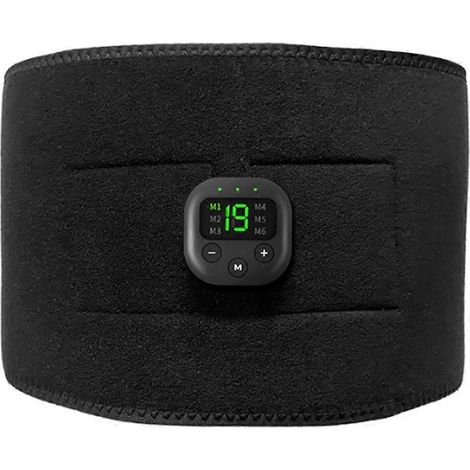 Ceinture amincissante avec affichage numérique intelligent, massage EMS en silicone conducteur pour une remise en forme et un entraînement de la taille en intérieur, idéal pour les personnes sédentair (1/5)