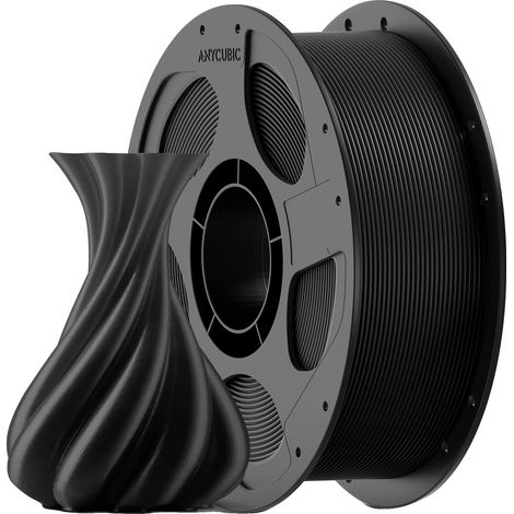 Filamento PLA, stampa ad alta velocità, compatibilità universale, 10 kg nero (1/2)