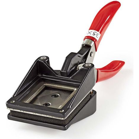 Nedis Passbild Schneidemaschine / 35 x 45 mm / Metall / Red / Schwarz (1/5)