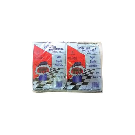 SACCPO PATTUMIERA CON LACCIO DI CHIUSURA NERO PZ.31- - cm.55x70 gr.480 - 20 confezione CP