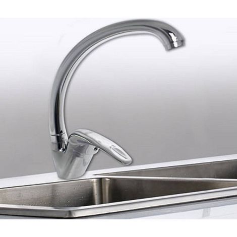TrAdE Shop Traesio - Rubinetto Da Cucina Miscelatore Da Lavello Monocomando Ottone Cromato 52845a - (1/2)