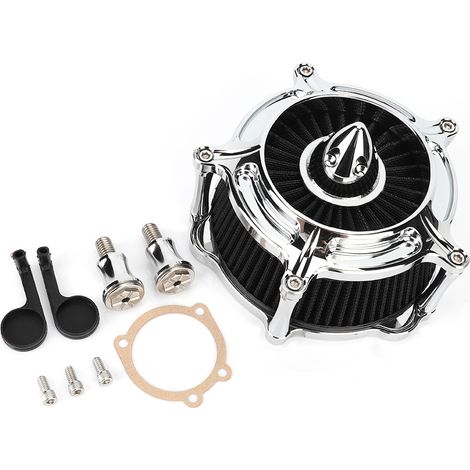 Ersatz-Motorradluftfilter, Umbauteil passend für XL1200CX, elektro-silberfarben (1/5)
