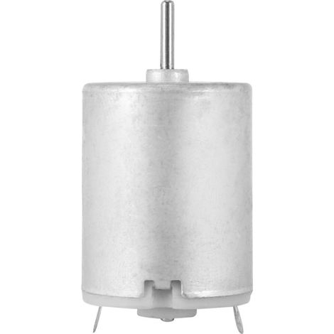 Moteur CC cylindrique magnétique miniature argenté, 8000 tr/min, 9 V, 68 mA (1/4)