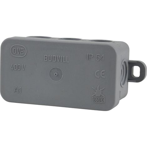 Abzweigkasten Aufputz IP 54, 85 x 85 x 40 mm grau Abzweigdose Verteilerdose AP (1/2)