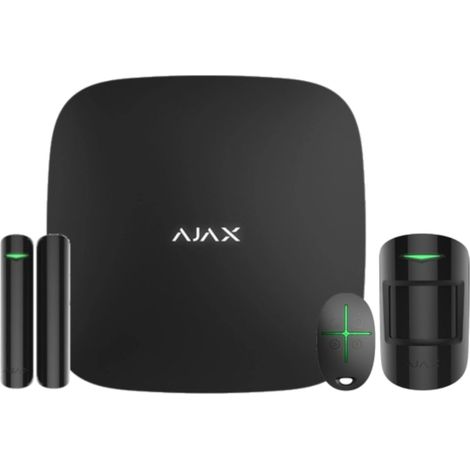 Ajax Kit Allarme MotionProtect DoorProtect SpaceControl Kit2b Nero